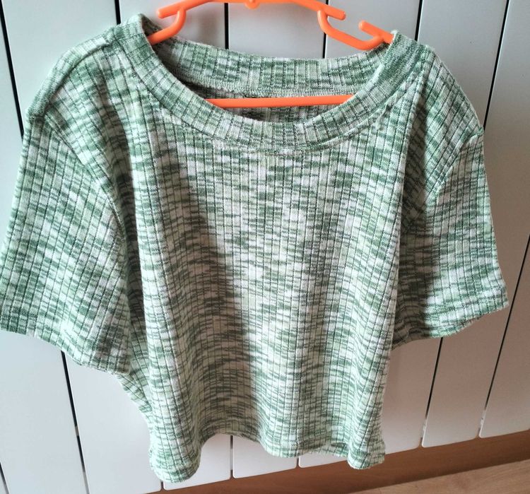 Top de malha com manga