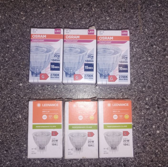 Софіти: Osram, Ledvance. MR11 з цоколем GU4
