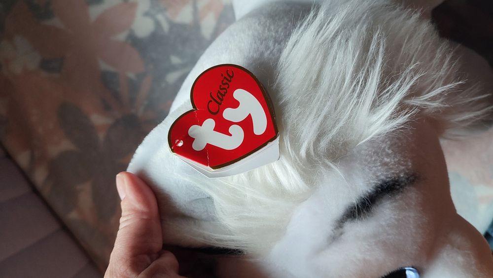 М'яка іграшка TY Beanie Babies Білий тигр  великий