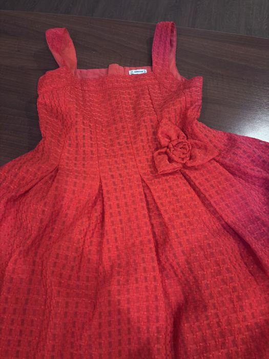 Vestido Mayoral 12 Anos Vermelho Elegante – Vestido Cerimónia Menina