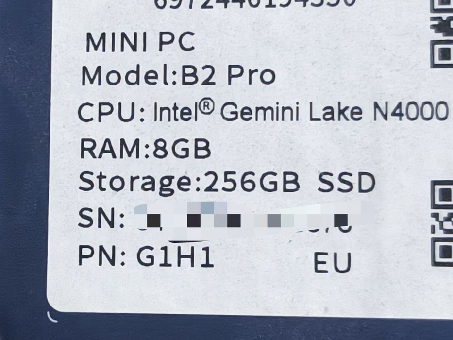 MiniPC Bmax B2 Pro 8/256