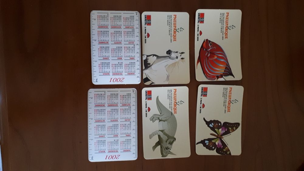 Calendários de bolso