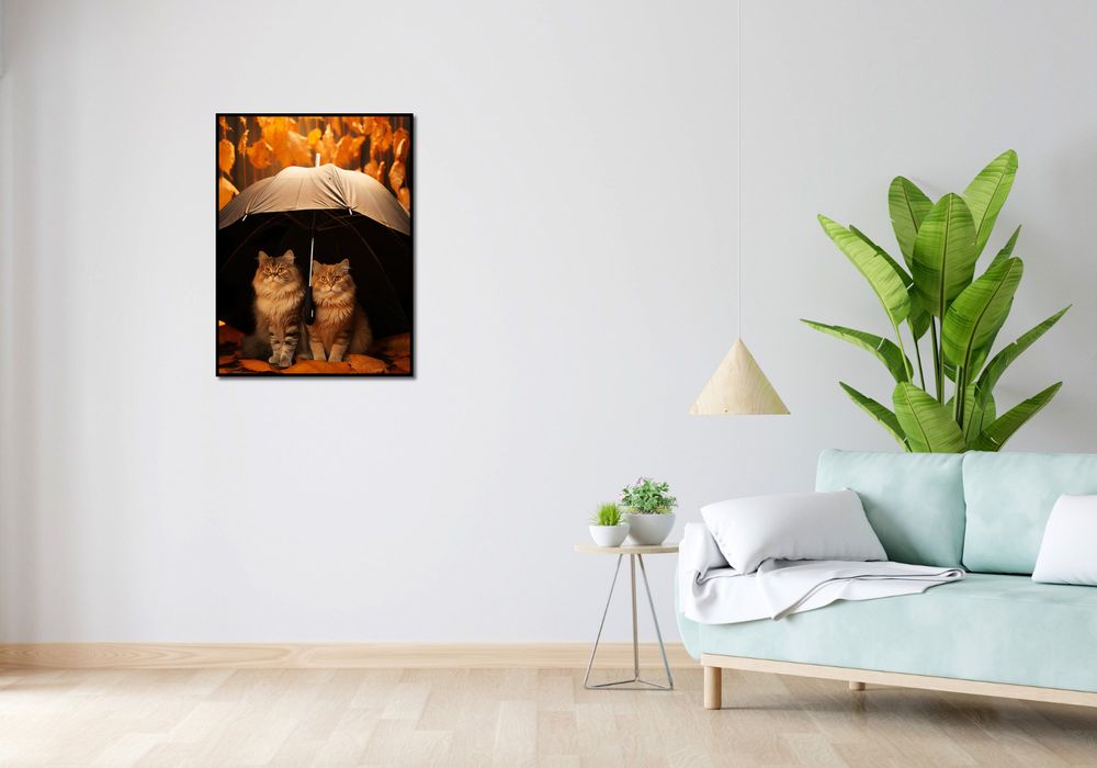 Plakat 60x80cm Jesienny Koci Schron