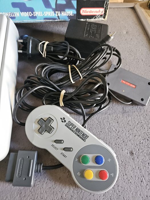 Consola super nintendo com caixa