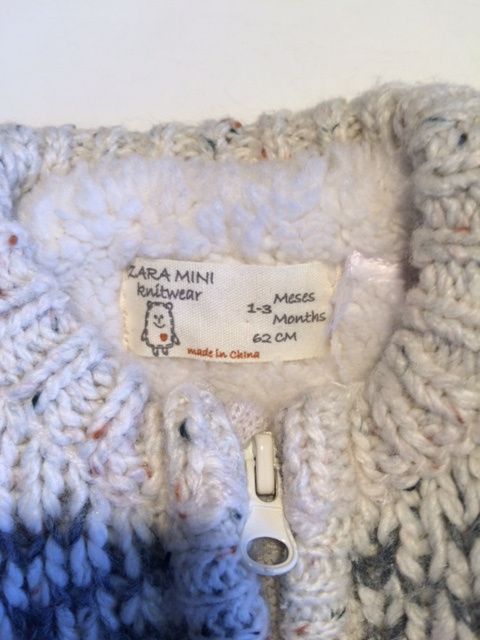 Casaco bebé 1-3 meses