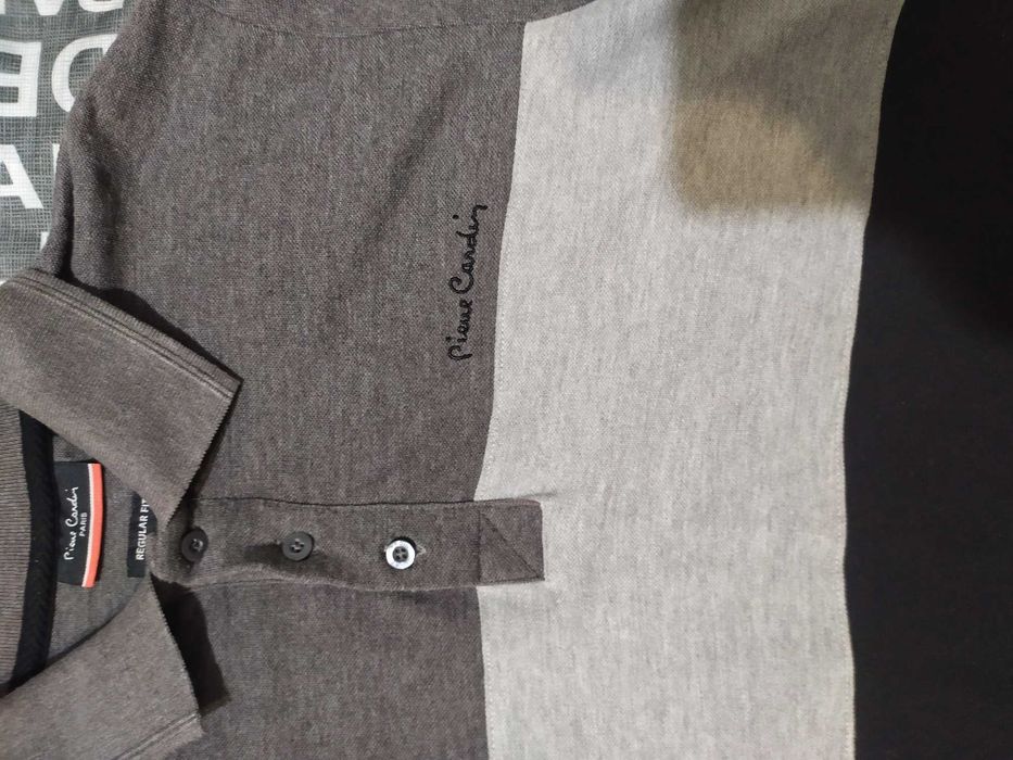 Продам Серая футболка-поло для мужчин Pierre Cardin