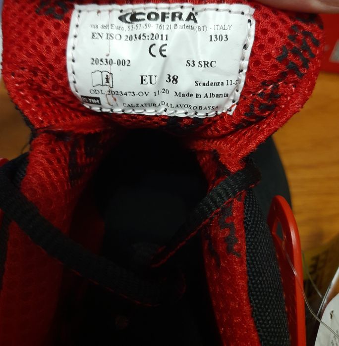 Захисні черевики Cofra S3 SRC (розмір 38/24см) Нові  в коробці