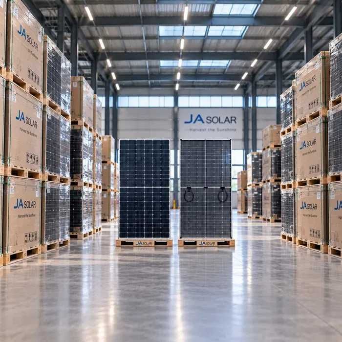Panel fotowoltaiczny JA Solar 580W N Type Bifacial Dual Glass dwustronny
