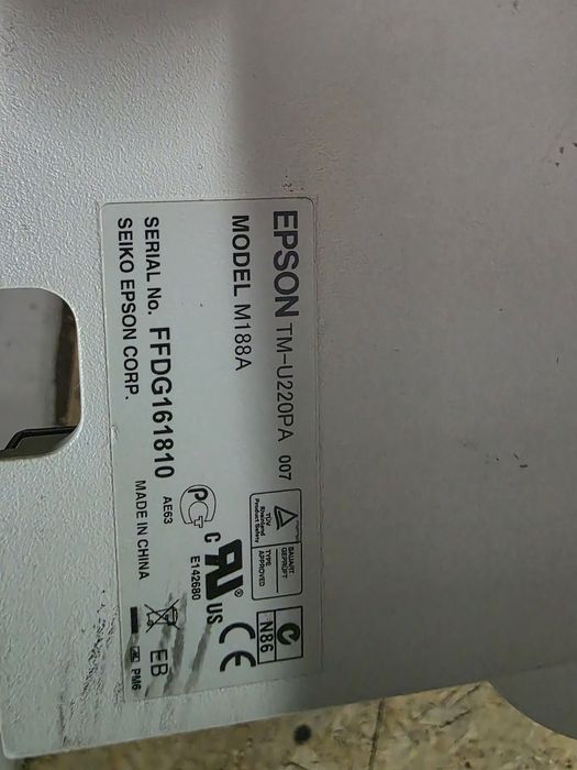 Impressora de Talões Epson TM-U220 (Matricial) – Como Nova, Completa.