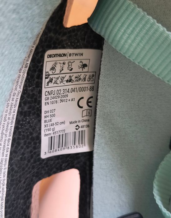 Kask rowerowy Btwin XS 48-52