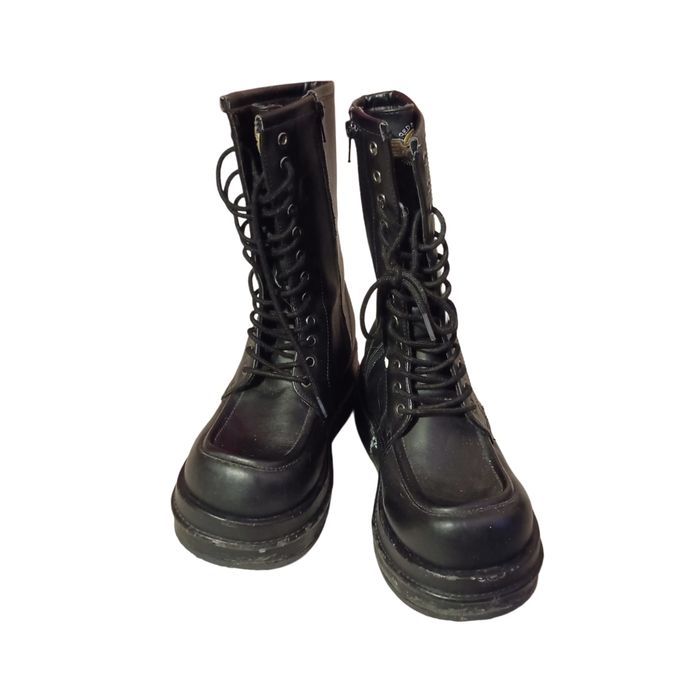 buty alt goth glany buty na platformie