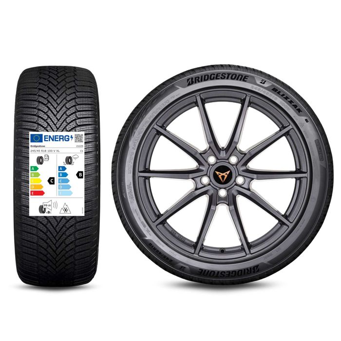 Nowe koła zimowe 18" Cupra Formentor 245/45R18 Bridgestone Grafit