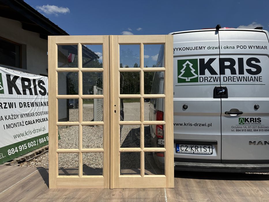 Drzwi drewniane sosnowe na każdy wymiar  Dostawa cała Polska i UE