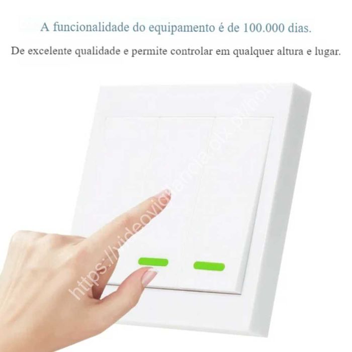 Interruptor de Luz ‼️ Sem Fios ‼️ Com 3 teclas ‼️ RF 433MHZ