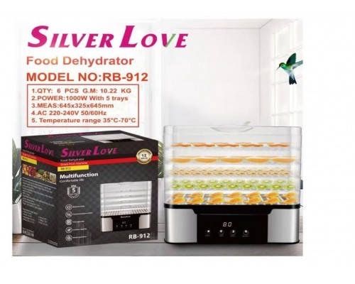 Електросушарка для овочів і фруктів Silver Love RB-912. Повністю нова