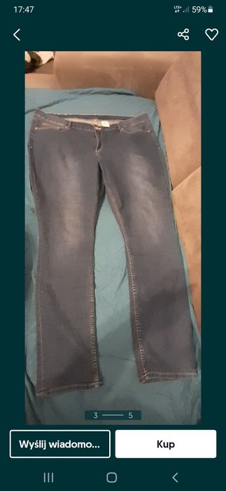 Jeansy damskie duże 54