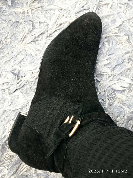 czarne kozaki massimo dutti