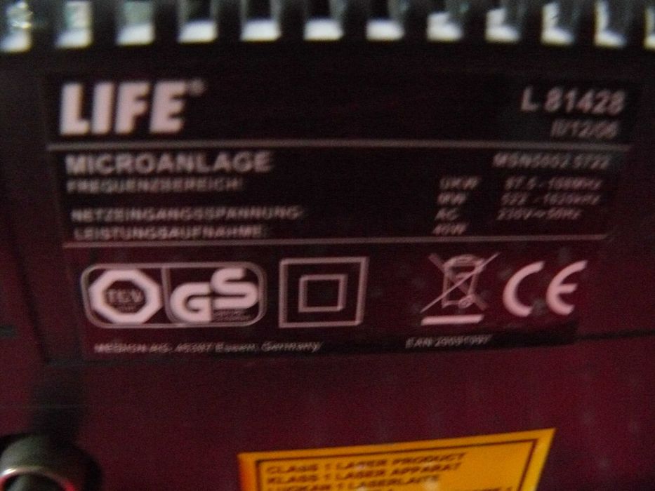 Radio z cd mp3 usb SD zegarek słuchawki