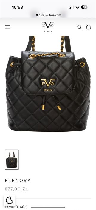 Elenora Gold 19V69 ITALIA by Versace plecak