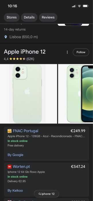 Iphone 12 Quase Novo