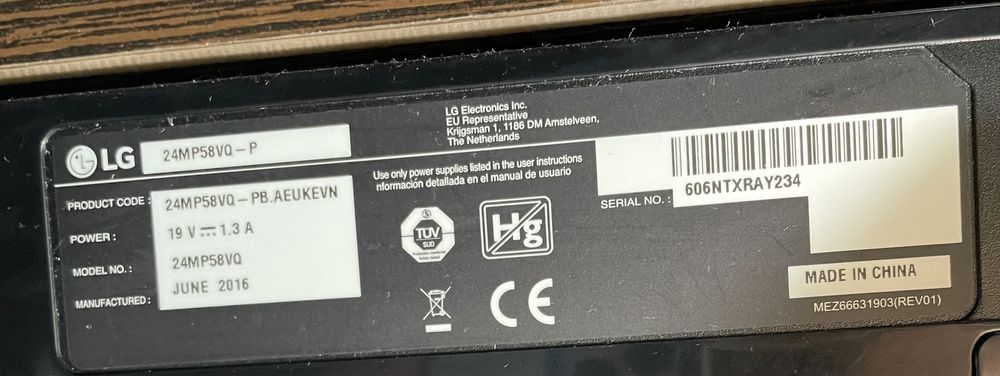 Монитор LG 24MP58VQ-P