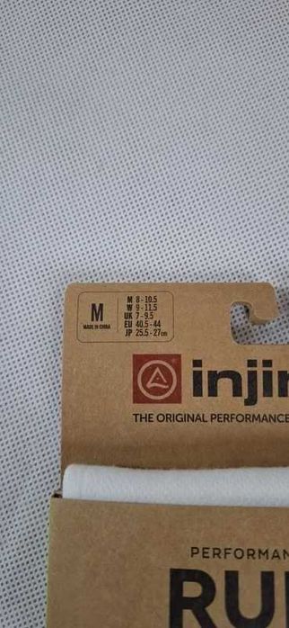 6 pak Injinji Run Mini Crew Xtralife Skarpetki Biały roz. M