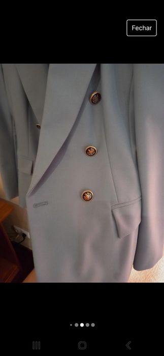 Blazer Zara Verde Água