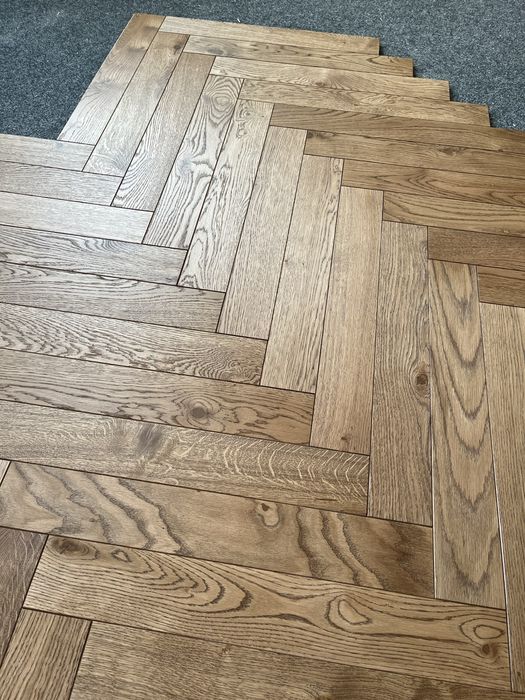 Podłoga Jodełka K. Dąb Rustic 15x90x600mm, 4faza, OlejUV RZESZÓW x2