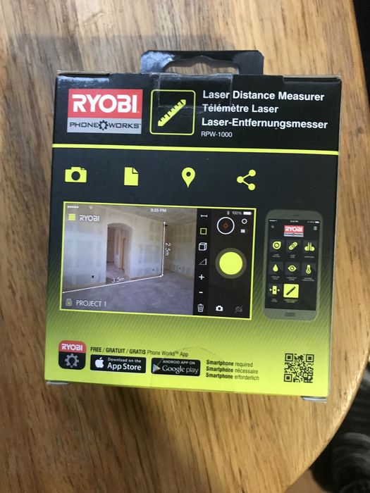 Laser ryobi RPW-1000 Dalmierz laserowy RPW-1000 Phone Works RYOBI