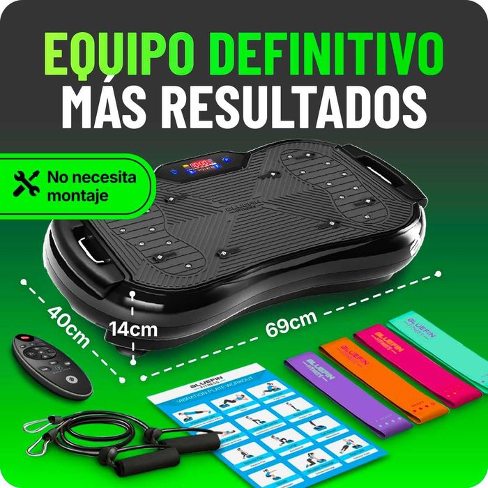 Plataforma de Exercício Vibratória Bluefin Fitness Ultra – Máquina de Vibração para Fitness em Casa