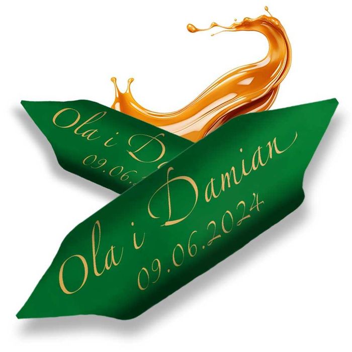 Krówki z logo zdjęciem ślub wesele rocznica 120szt