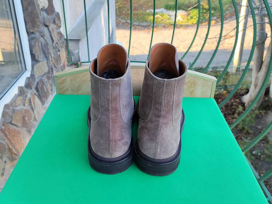 Brunello Cucinelli Leather Boots Italy Замша Черевики 43-28 см.