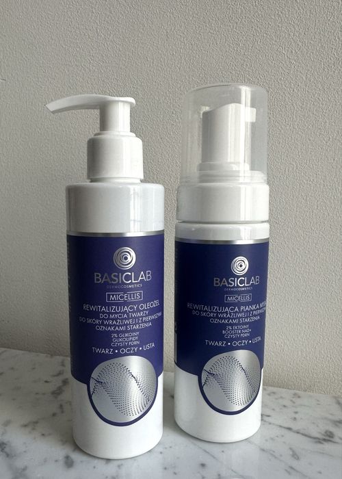 BASICLAB Micellis zestaw oleożel 200 ml i pianka 150 ml NOWE