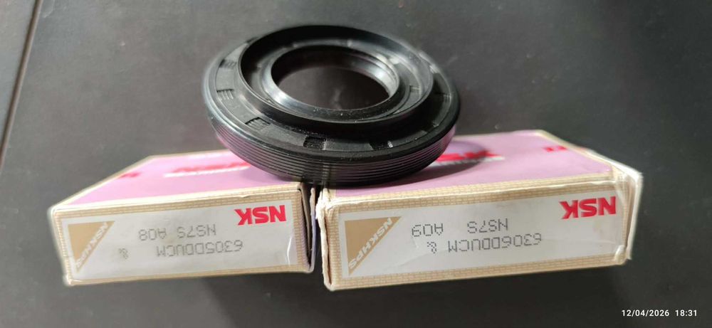 Kit de rolamentos + vedante para reparação de máquina de roupa