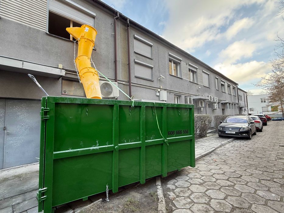 Kontener Śmieci Odpady Budowlane Mieszane Wywóz Gruzu Papy Utylizacja