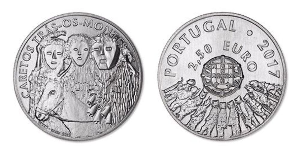 Moedas de coleção portuguesas de  2,5€