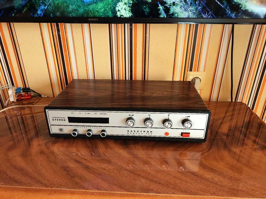 Электрон-104 стерео винтажный Hi-Fi усилитель 1-го класса