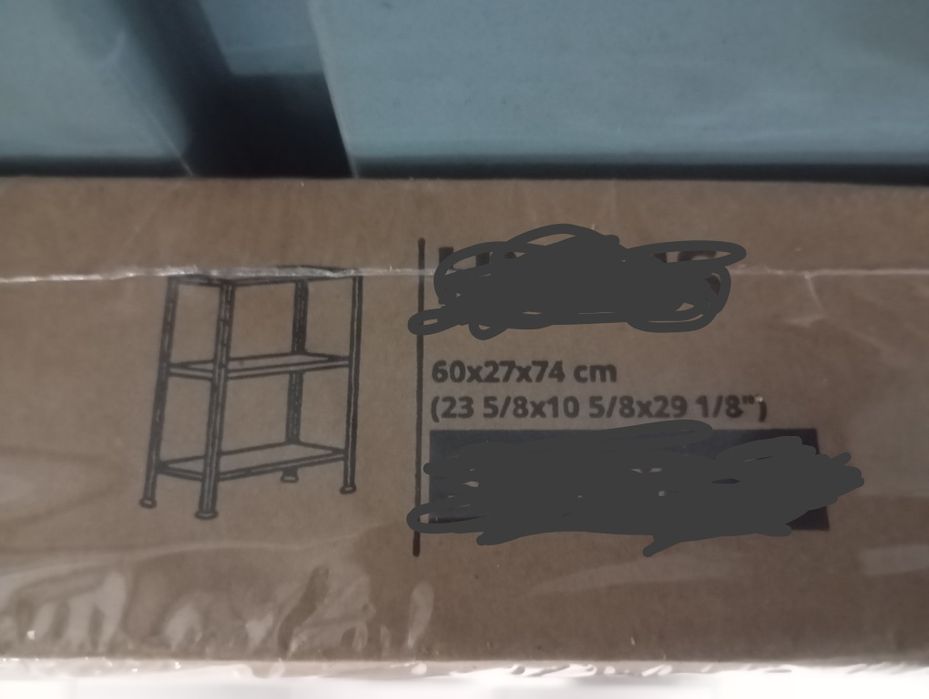 Prateleira metálica