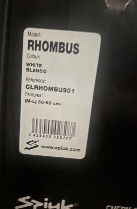 Capacete Spiuk Rhombus white