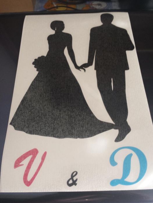 Autocolantes carro/mota para casamentos, baptizado, festas