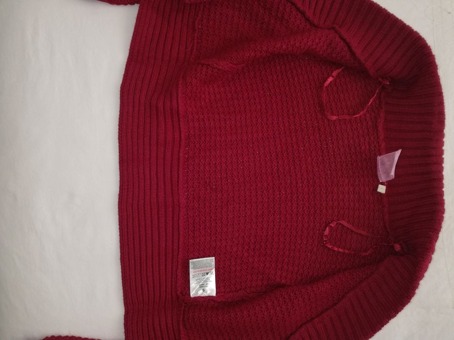 Casaco malha vermelho, novo