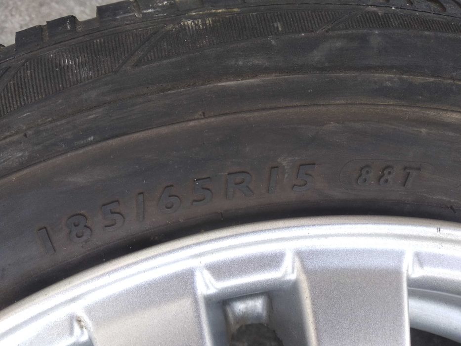 Диски PLW 4х100  ET38 6,5j Dunlop зима 185/65/15  4-5мм RENAULT VW FIAT Doblo NISSAN OPEL MAZDA