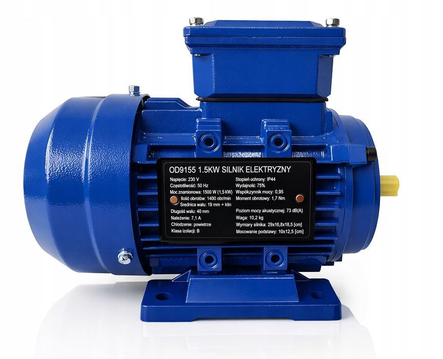 Ondragon Silnik Elektryczny Jednofazowy 1,5Kw 1400Rpm 230V Mocny
