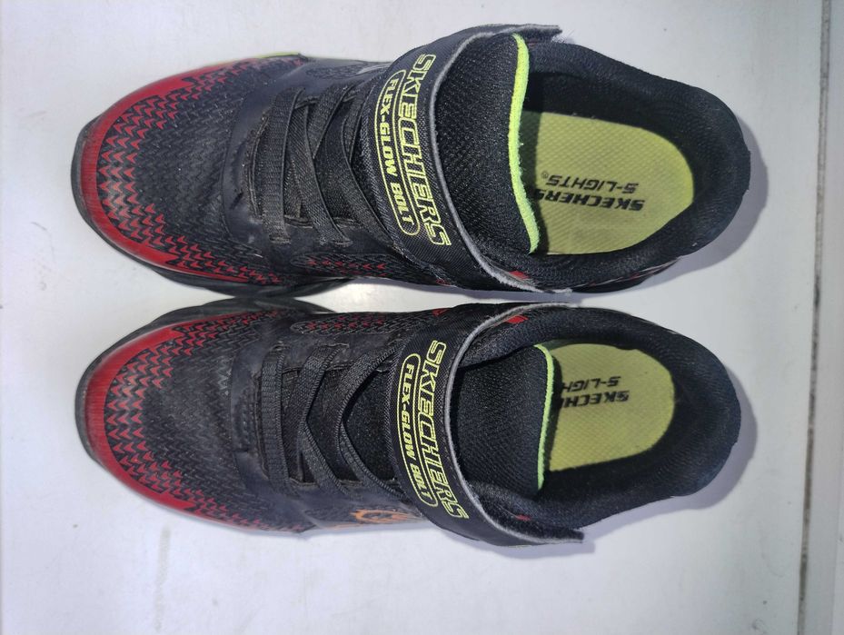 Skechers FLEX-GLOW BOLT - Adidasy ŚWIECĄCE R. 35