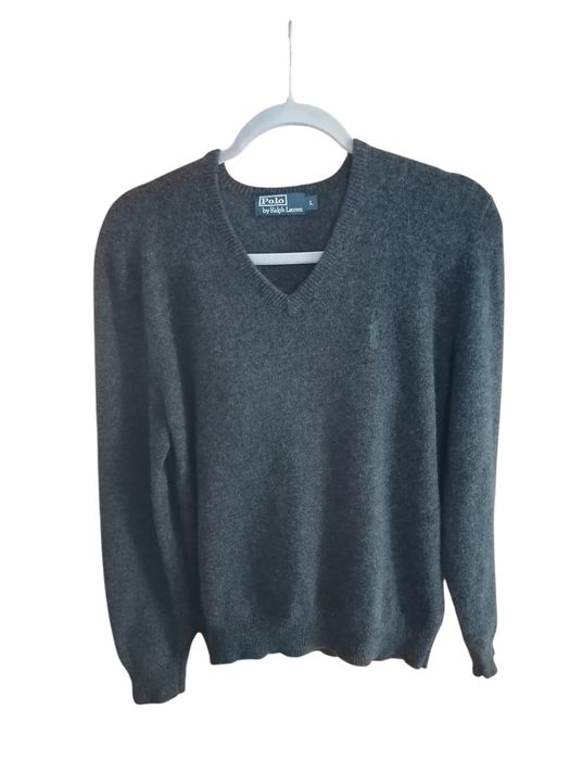 Męski sweter Polo Ralph Lauren w rozmiarze L, wykonany w 100% z wełny