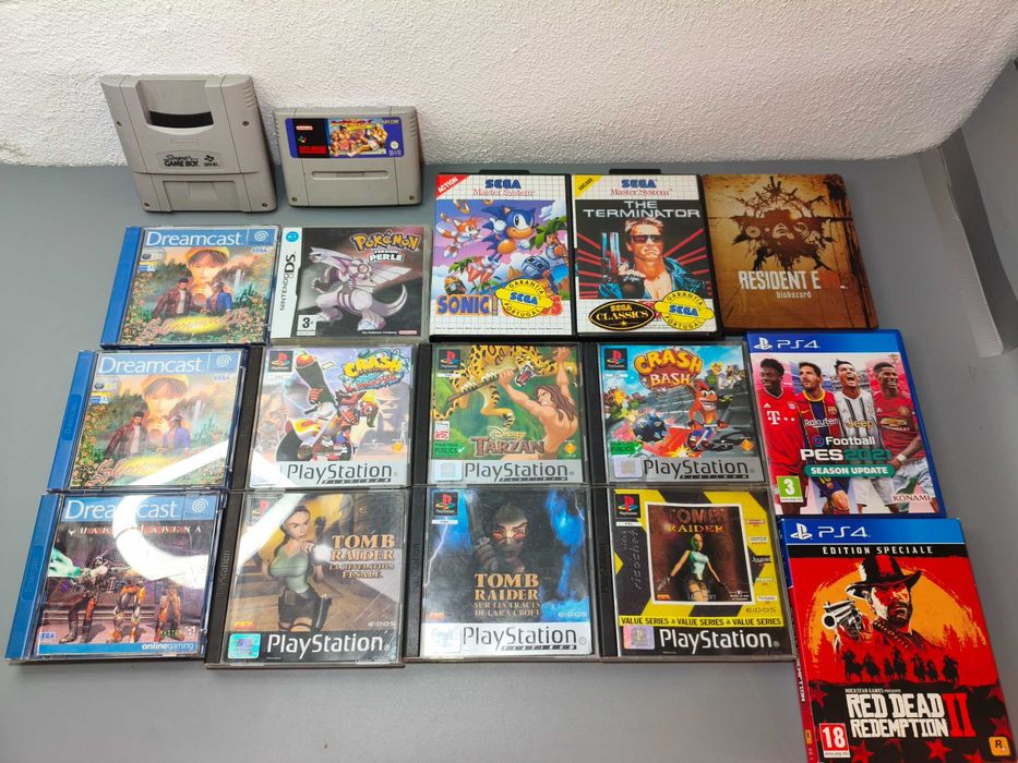 Lote de Jogos Playstation, Dreamcast & Playstation 4