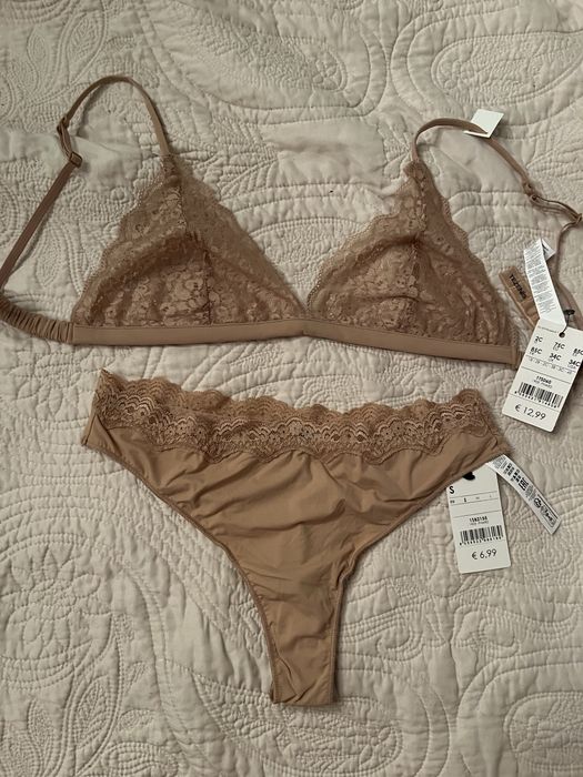 Tezenis komplet Phard stanik i stringi 75C/S brąz