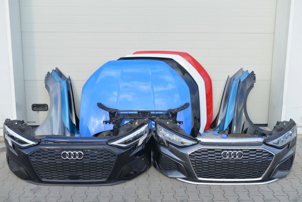 maska zderzak błotnik lampa pas belka grill full led audi a3 8y 2020-