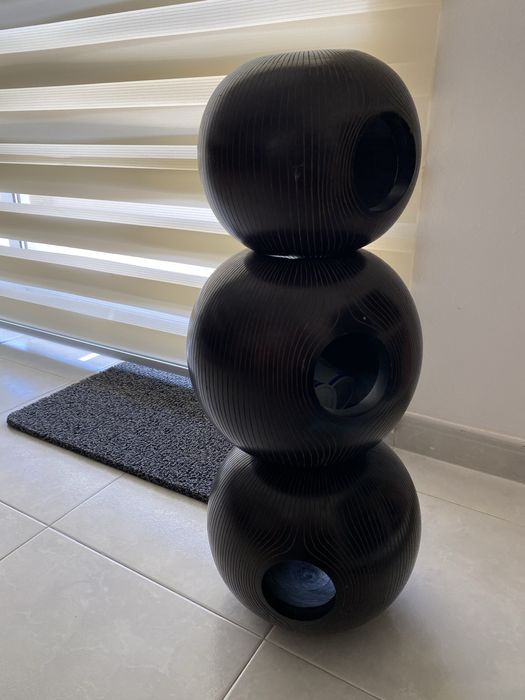 Conjunto de 3 vazos decorativos