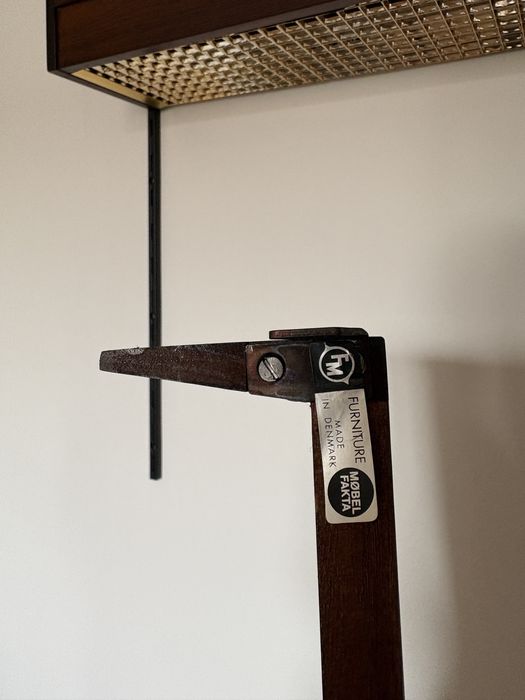 Skandynawski regał ścienny palisander Kai Kristiansen lata 60 vintage